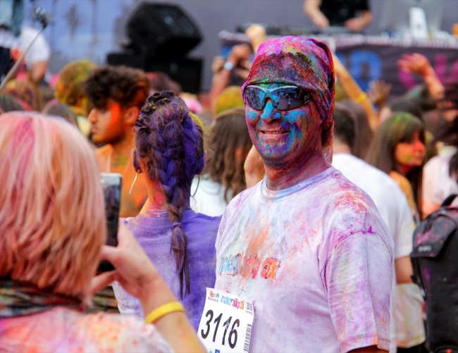 Bursa'da "renkli koşu" festivali